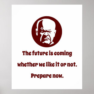 Póster El futuro está llegando - Sabiduría