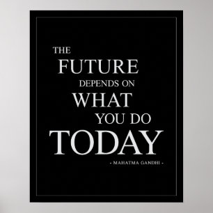Póster El futuro-Inspirador Poster motivacional 16x20