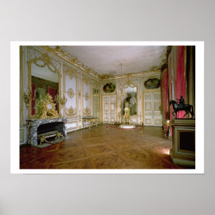 Póster El gabinete de la Pendule (sitio) del reloj (foto)