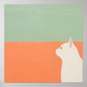 Póster El gato blanco