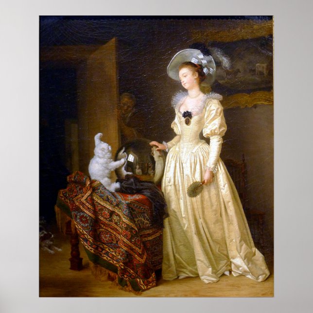 Póster El gato de Angora (Frente)