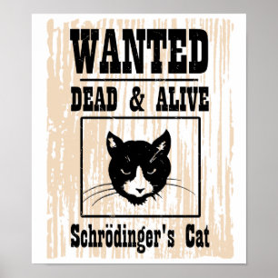 Póster El gato de Schrodinger buscado