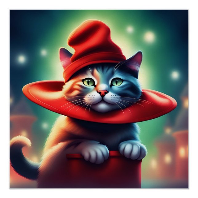 Póster el gato del asistente (Anverso)