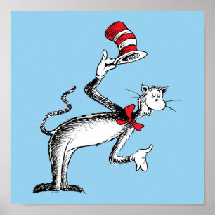 Póster El gato en el sombrero se inclina