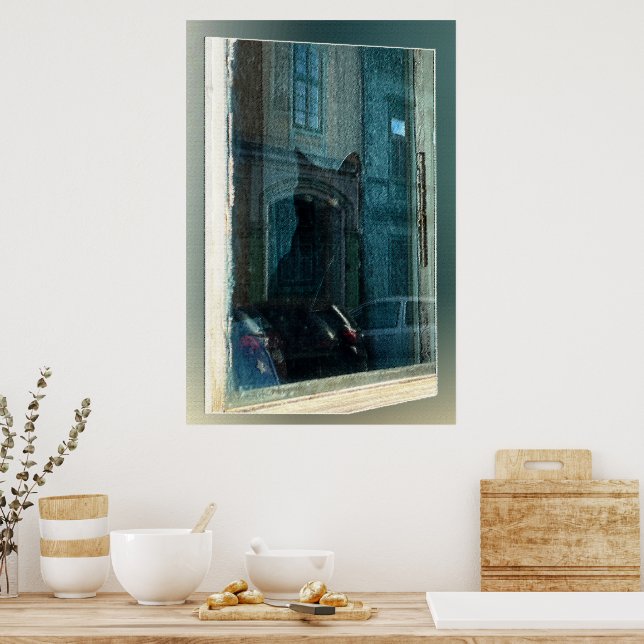 Póster El gato en la ventana (Cocina)