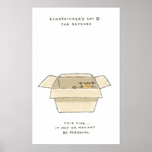 Póster el gato II de schrödinger: la venganza
