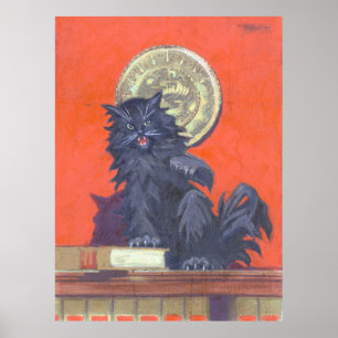 Póster El gato ilegal - Kulhanek Feline Art (1973)