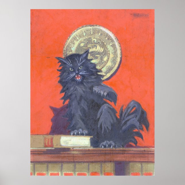 Póster El gato ilegal - Kulhanek Feline Art (1973) (Frente)