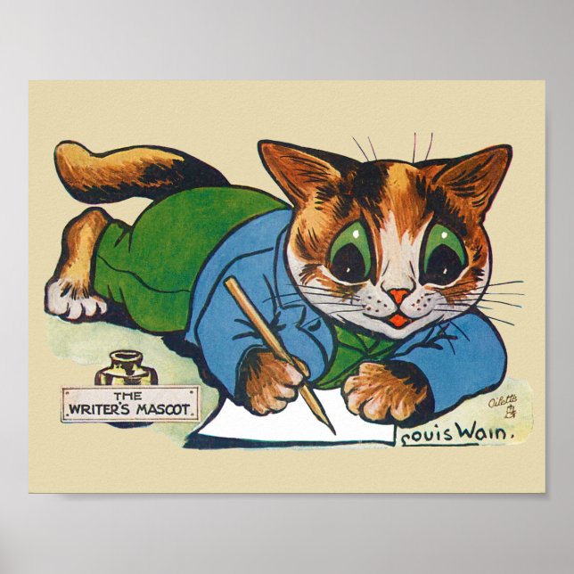 Póster El gato mascota del escritor, Louis Wain (Frente)