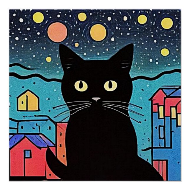 Póster El gato negro 5 (Anverso)