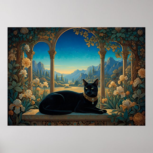 Póster El gato negro de la logia dorada (Frente)