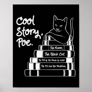 Póster El gato negro Edgar Allan Poe