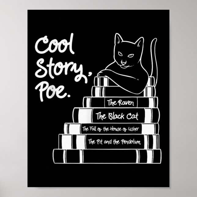 Póster El gato negro Edgar Allan Poe (Frente)