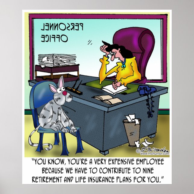 Póster El gato tiene 9 planes de seguro de vida (Frente)