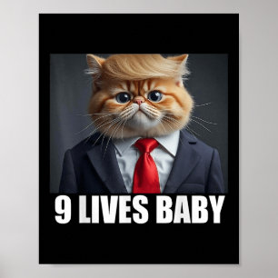 Póster El gato Trump 9 vive a un bebé
