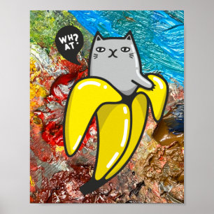 Póster El gato y los colores