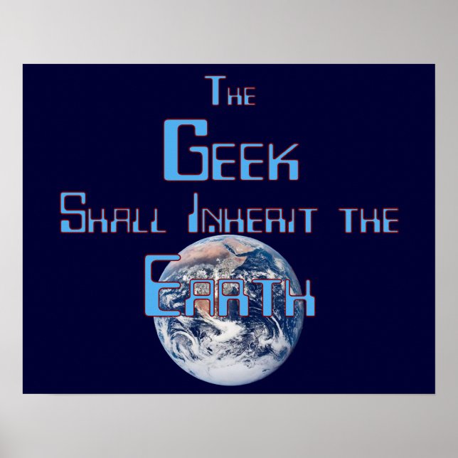 Póster El geek heredará la Tierra (Frente)