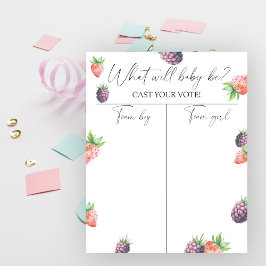 Póster El género de Berries revela la gráfica de niño o C