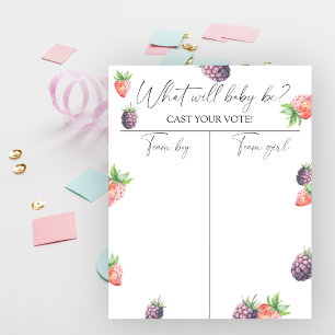 Póster El género de Berries revela la gráfica de niño o C