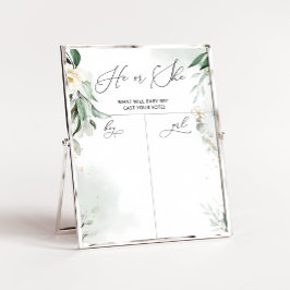 Póster El género de la vegetación revela la gráfica de ni