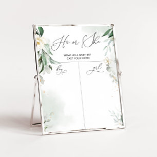 Póster El género de la vegetación revela la gráfica de ni