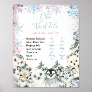 Póster El género de los animales de invierno revela histo