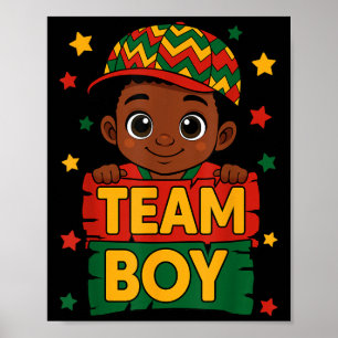 Póster El género de los chicos negros de Team Boy revela