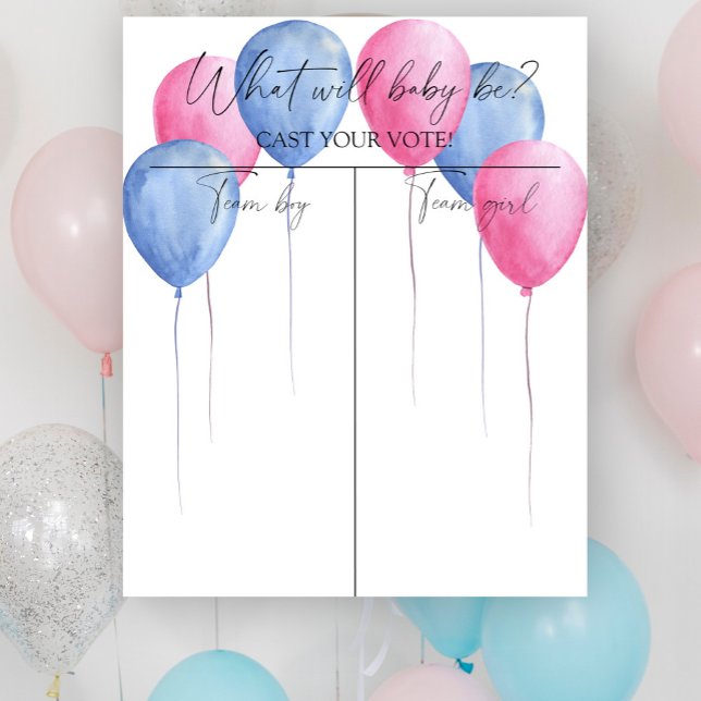 Póster El género de los globos revela la gráfica de niño  (Subido por el creador)