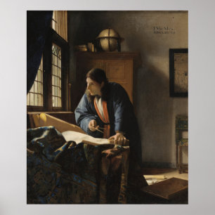Póster El geógrafo — Vermeer