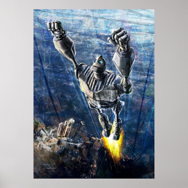 Póster El gigante del hierro (Frente)