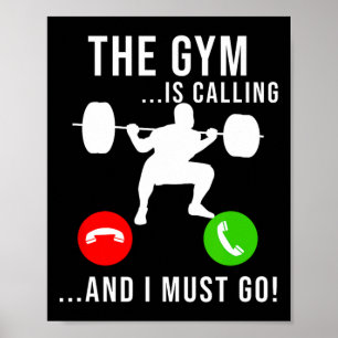 Póster El Gimnasio Llama A La Formación Fitness El Peso D