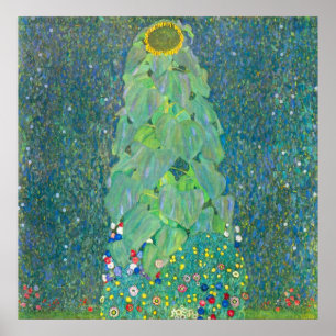 Póster El girasol de Gustav Klimt