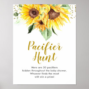 Póster El girasol está en camino de la caza del pacificad