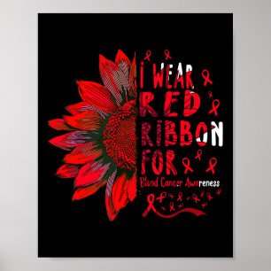 Póster El girasol que llevo cinta roja para el tratamient