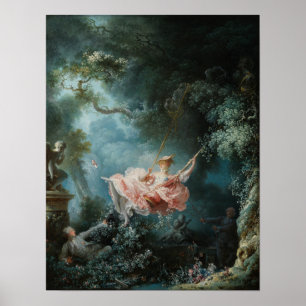 Póster El giro de Fragonard - Pintura clásica
