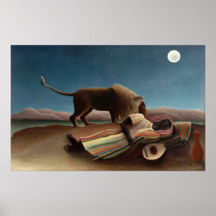 Póster El gitano durmiente, Henri Rousseau