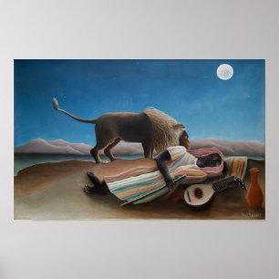 Póster El gitano durmiente   Henri Rousseau  