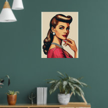 El glamour de la moda femenina de los cincuenta, f