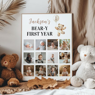 Póster El globo de Oso de Teddy Fase del primer año