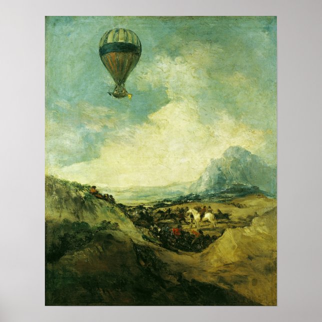 Póster El globo o, el ascenso del Montgolfier (Frente)