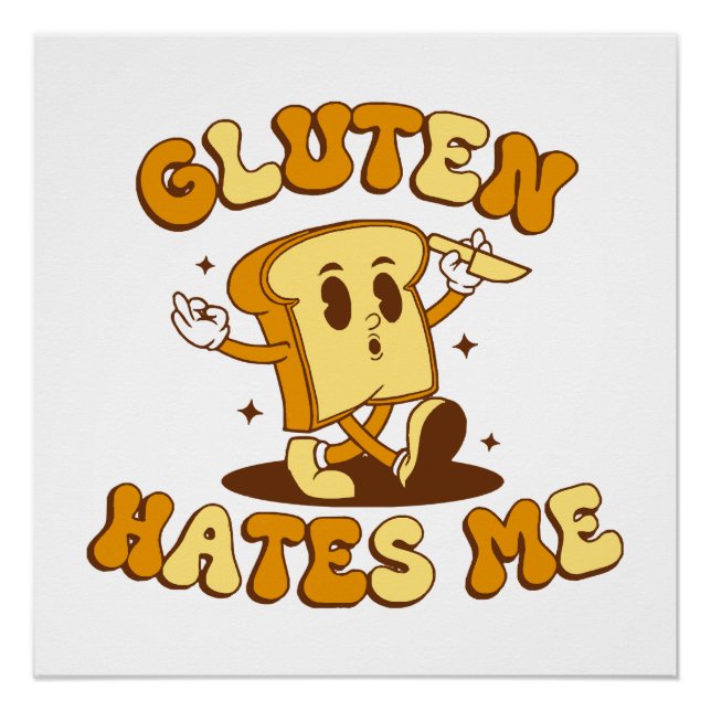 Póster El gluten me odia (Anverso)