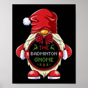 Póster El gnomo de bádminton Grupo familiar coincidente N