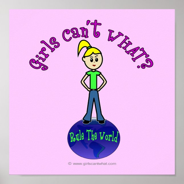 Póster El gobierno rubio del mundo (Frente)