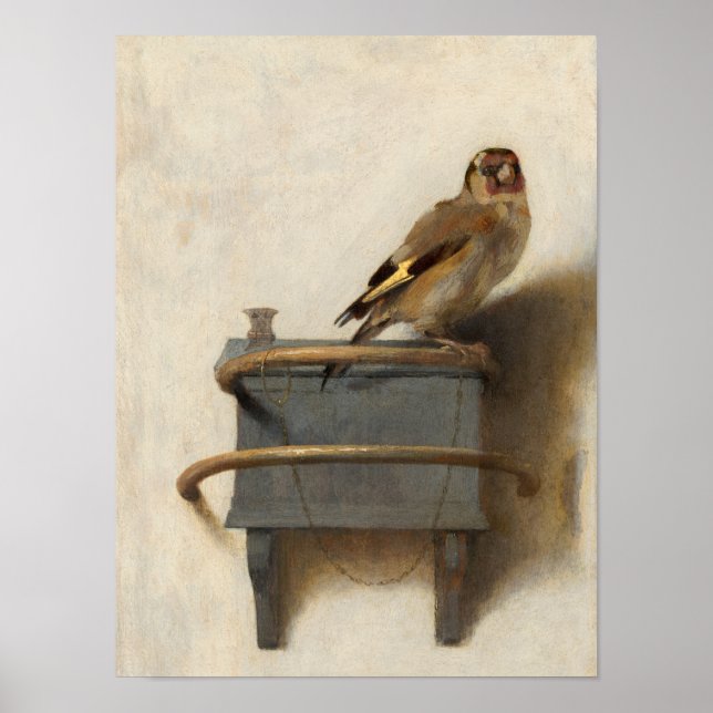 Póster El Goldfinch, 1654 de Carel Fabricio (Frente)