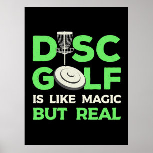 Póster El Golf De Disco Es Como La Magia Pero Real