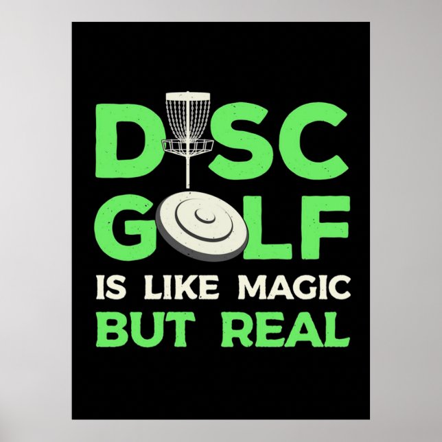 Póster El Golf De Disco Es Como La Magia Pero Real (Frente)