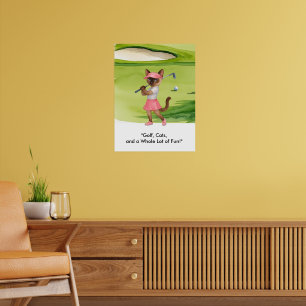 Póster El golfista está en el green para amantes de los g