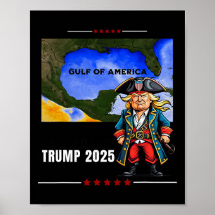 Póster El Golfo de América Trump Toma El Golfo Ck Diverti