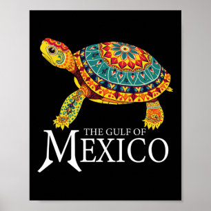 Póster El golfo de la tortuga marina de México nunca olvi