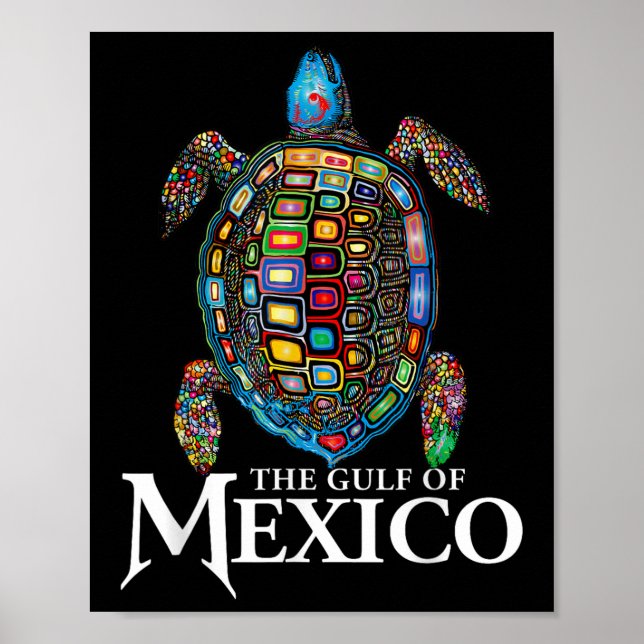 Póster El golfo de la tortuga marina de México nunca se o (Frente)